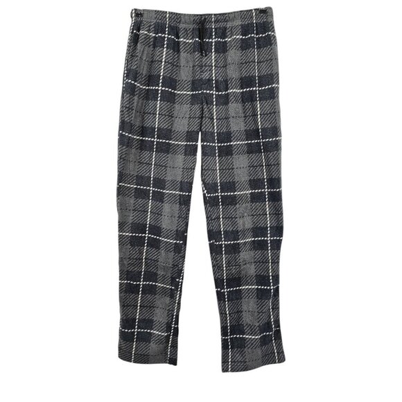 Perry Ellis Portfolio Mens New Ultralux Pajama Plaid Fleece Pants - Picture 1 of 11